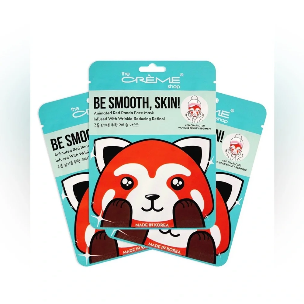 The Crème Shop Red Panda Face Mask (pack of 3)